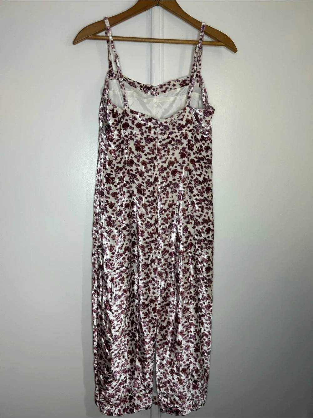 J.Crew Collection Velvet Floral Slip Dress | Luxe Romantic Midi Dress